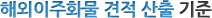 해외이주화물 견적 산출 기준